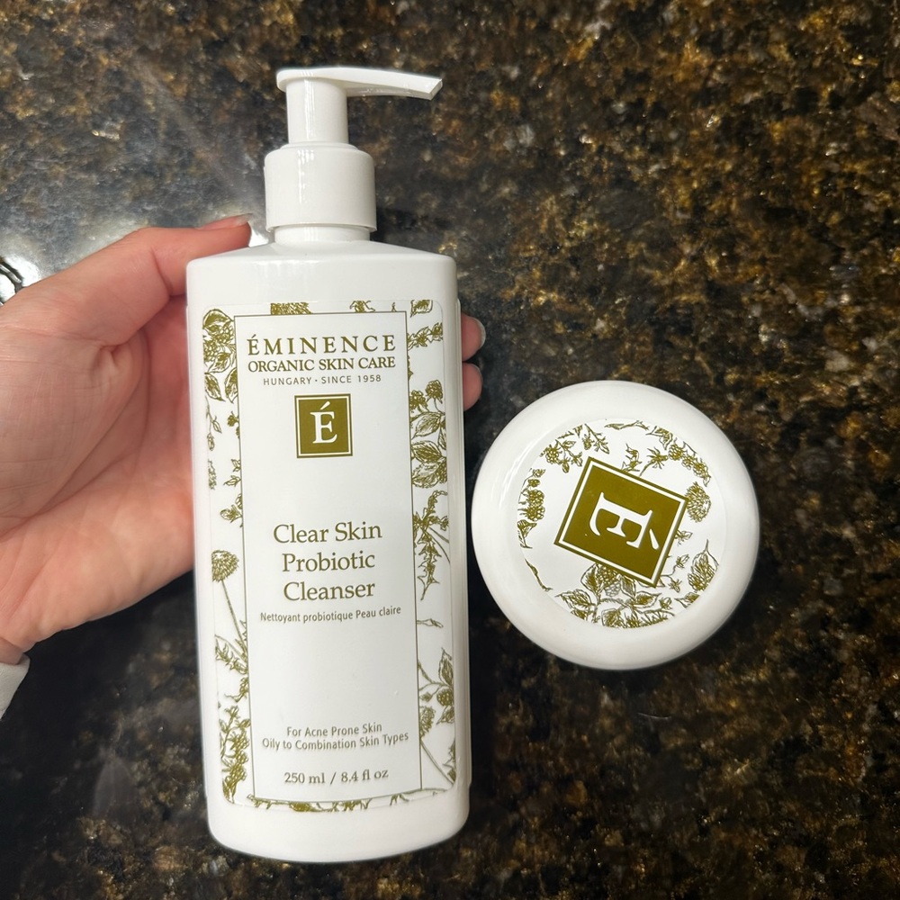 Eminence Stone Crop whip moisturizer + Clear skin probiotic cleaners